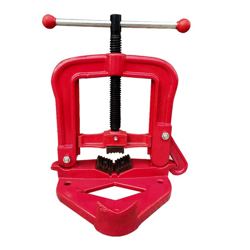 加重型管子台虎钳固定台钳压力钳龙门钳架子平台钳镀锌管道工具钳 - 图3