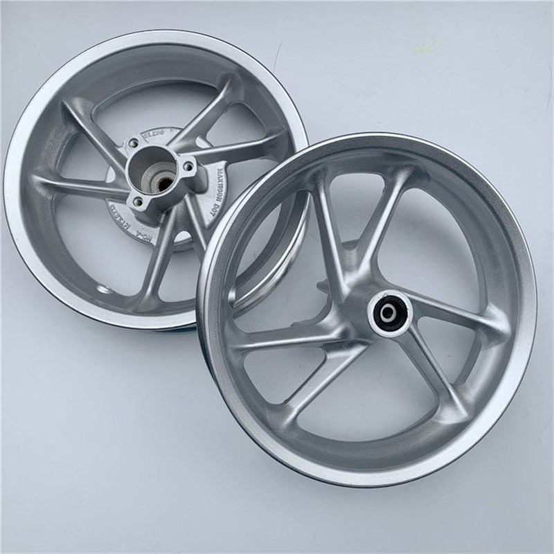 出口型M猛狮150前后碟刹钢圈轮毂F铝轮130-60-13寸轮毂 - 图1