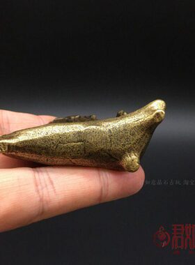 实心铜假山摆件 全铜迷你小假山黄铜小山袖珍桌面摆件书桌小铜件