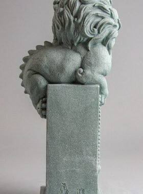 纳送礼鱼缸假山面创意逗兽记麒麟装饰办公室桌动物茶宠摆件造景福