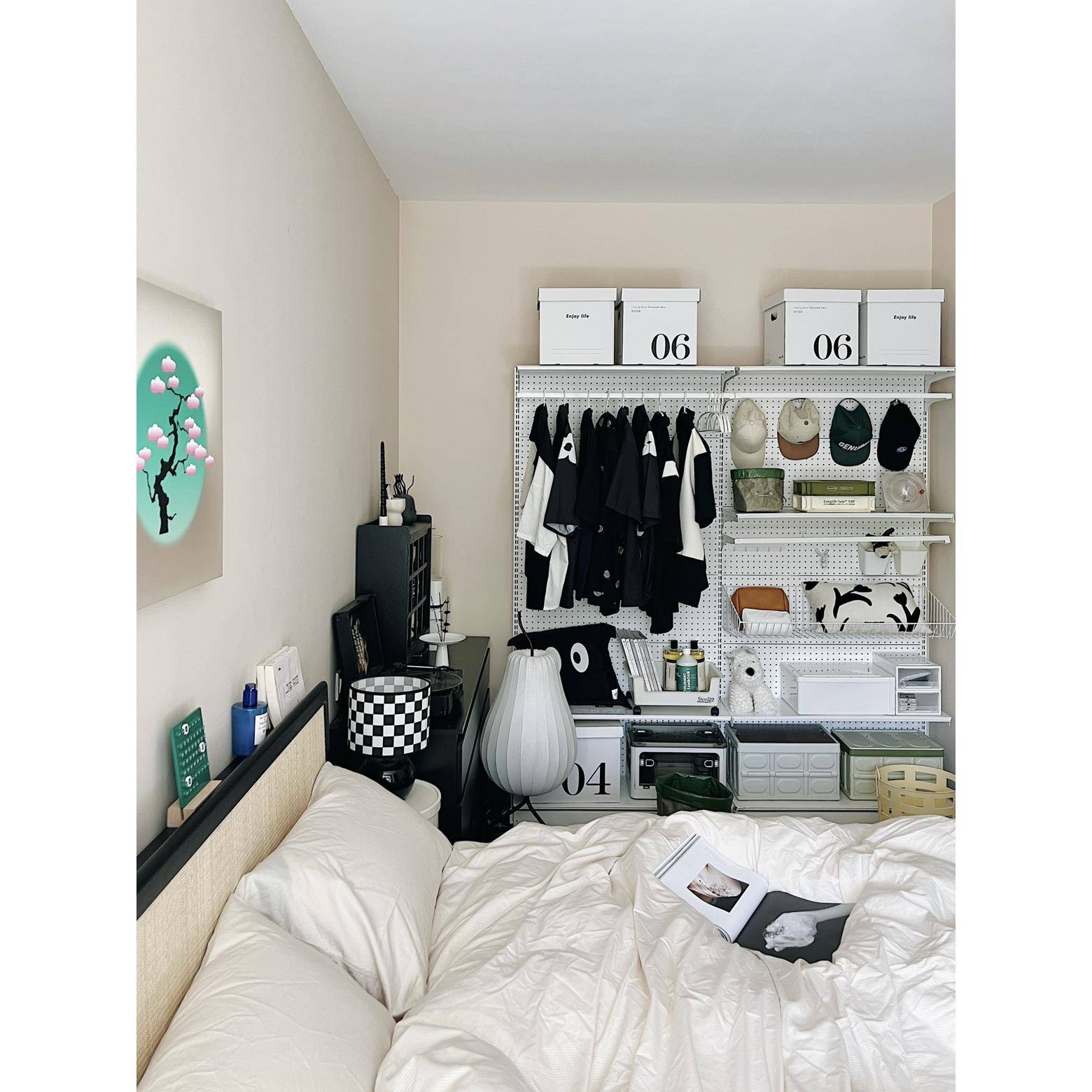 免打孔墙铁艺衣帽19卧室收纳简易金属洞洞板开放式衣柜置物衣帽架 - 图0