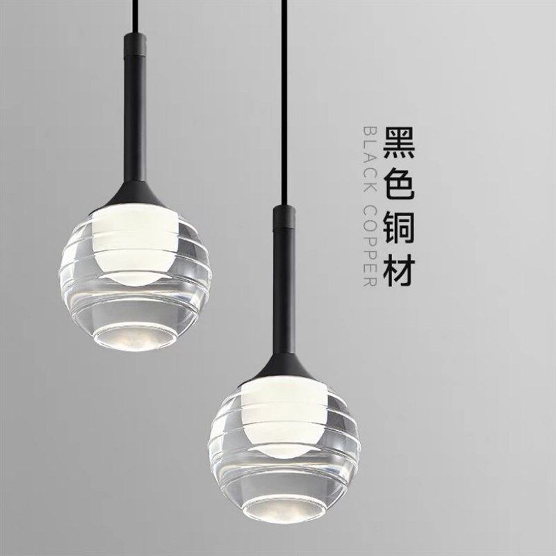 现代极简个性轻奢全铜p卧室床头小吊灯意式大气客厅吧台岛台装饰,淘宝优惠券,粉丝福利购,淘宝优惠卷