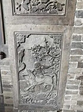 加厚款王家大院非遗金石传拓砖雕刻飞马报喜文创礼品研学拓片刻板