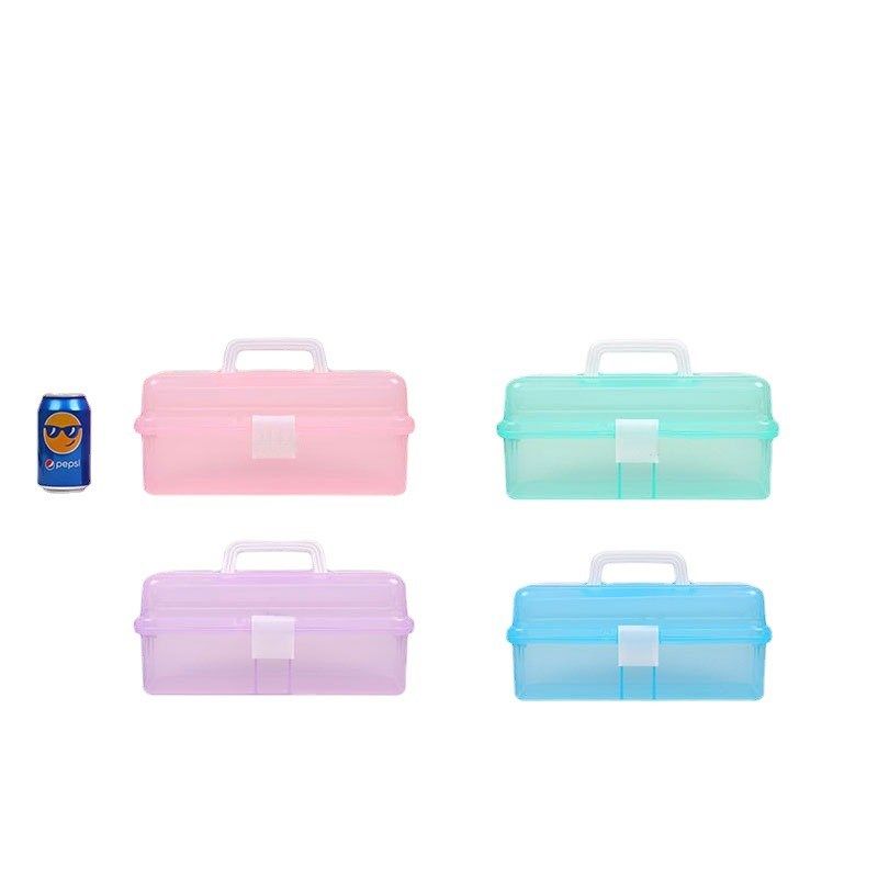 671大号透明三层塑料工具箱 国画用品收纳箱 水粉颜料美术工具箱,淘宝优惠券,粉丝福利购,淘宝优惠卷