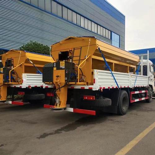 大型除雪设备改装 扫雪刷抛雪头 推雪铲 融雪剂撒布机洒布机 - 图2