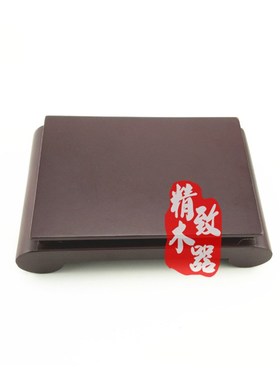 厂家密度板木制木质木头仿古摆件工艺品卷轴底座书卷木座加工定制