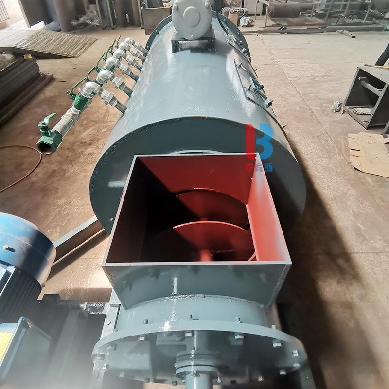 定制粉煤灰混合SJ双轴粉尘加湿搅拌机喷水双绞龙卸灰螺旋输送机 - 图1