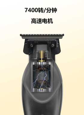 KooFex专业电推剪DLC刀头高性能油头雕刻理发器发廊专用P