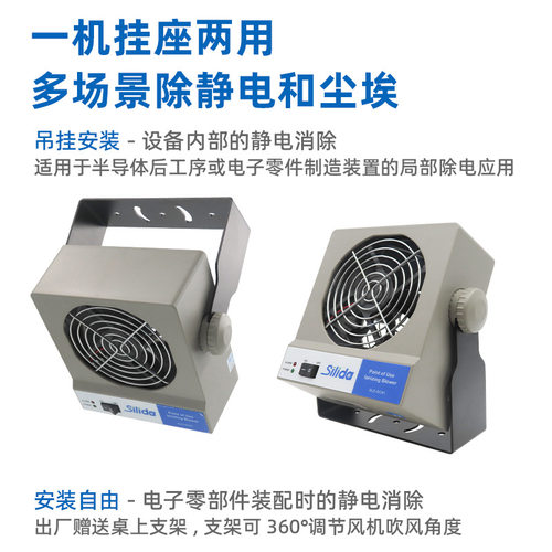 斯利达SLD-DC91除静电离子风机 稳态直流工业静电消除器 除尘风扇 - 图2
