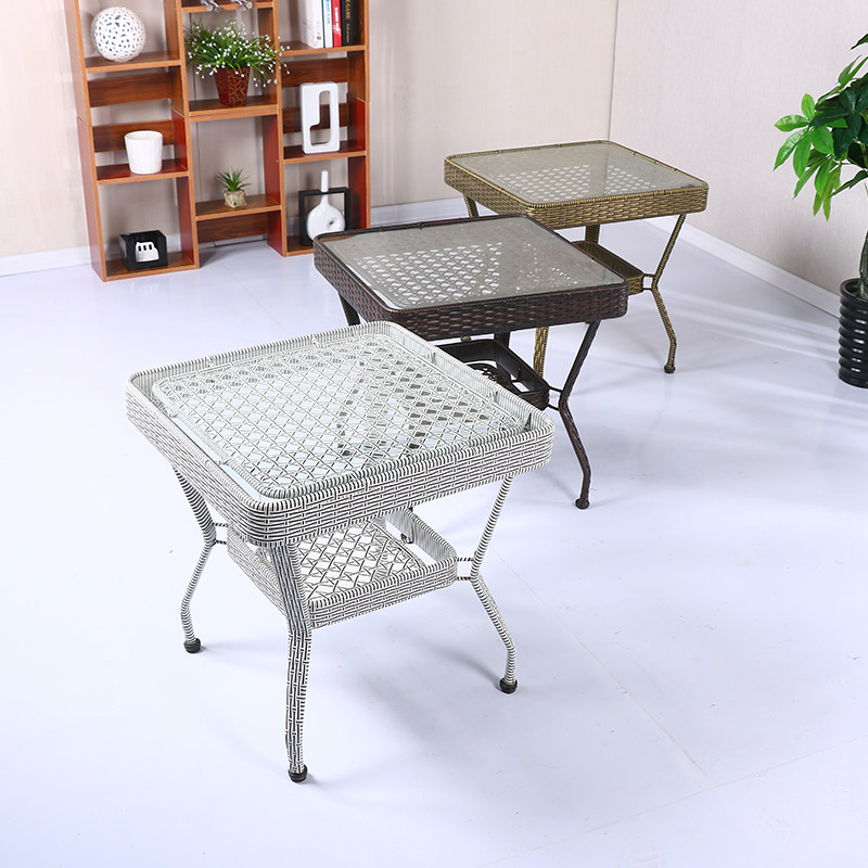 升级仿藤阳台茶几休闲桌藤编圆方茶几小户型茶P桌餐桌庭院现代简,淘宝优惠券,粉丝福利购,淘宝优惠卷