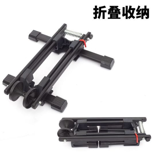 Portabicicletas de interior para bicicleta de carretera, estante de exhibición universal portátil, marco ajustable para viajes al aire libre, plegable para coche