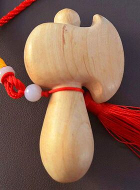 刀饱天然护身符随身肥方符尚剑挂件平安婴儿桃木小李纯吊坠带