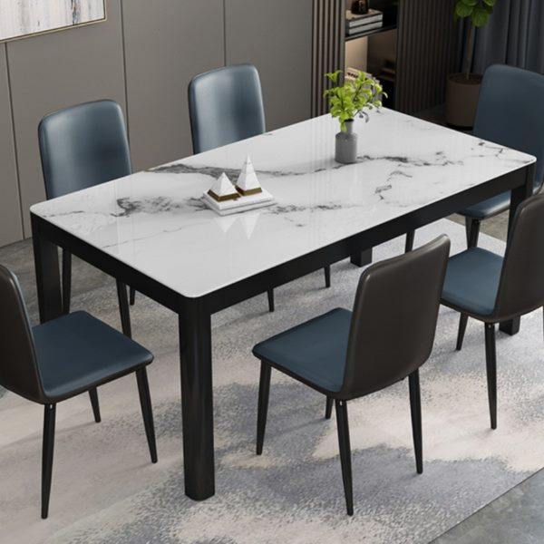 餐桌椅组合小户型钢化玻璃餐桌饭桌家用长方形桌子吃饭桌子4人6人,淘宝优惠券,粉丝福利购,淘宝优惠卷