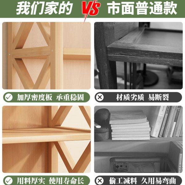 收纳架书架落地置物架子多层客厅非实木家用简易书柜一体靠墙儿童,淘宝优惠券,粉丝福利购,淘宝优惠卷