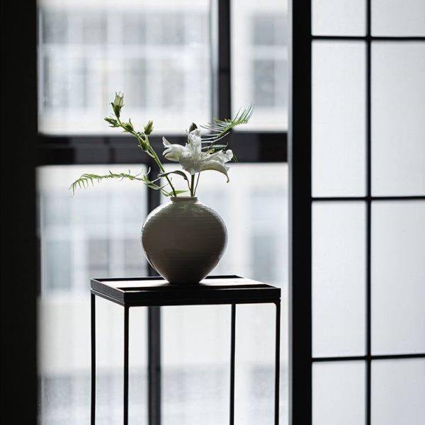 中古花架铁艺乌霁中式置物架茶室落地式托架禅意茶空间摆件花几,淘宝优惠券,粉丝福利购,淘宝优惠卷