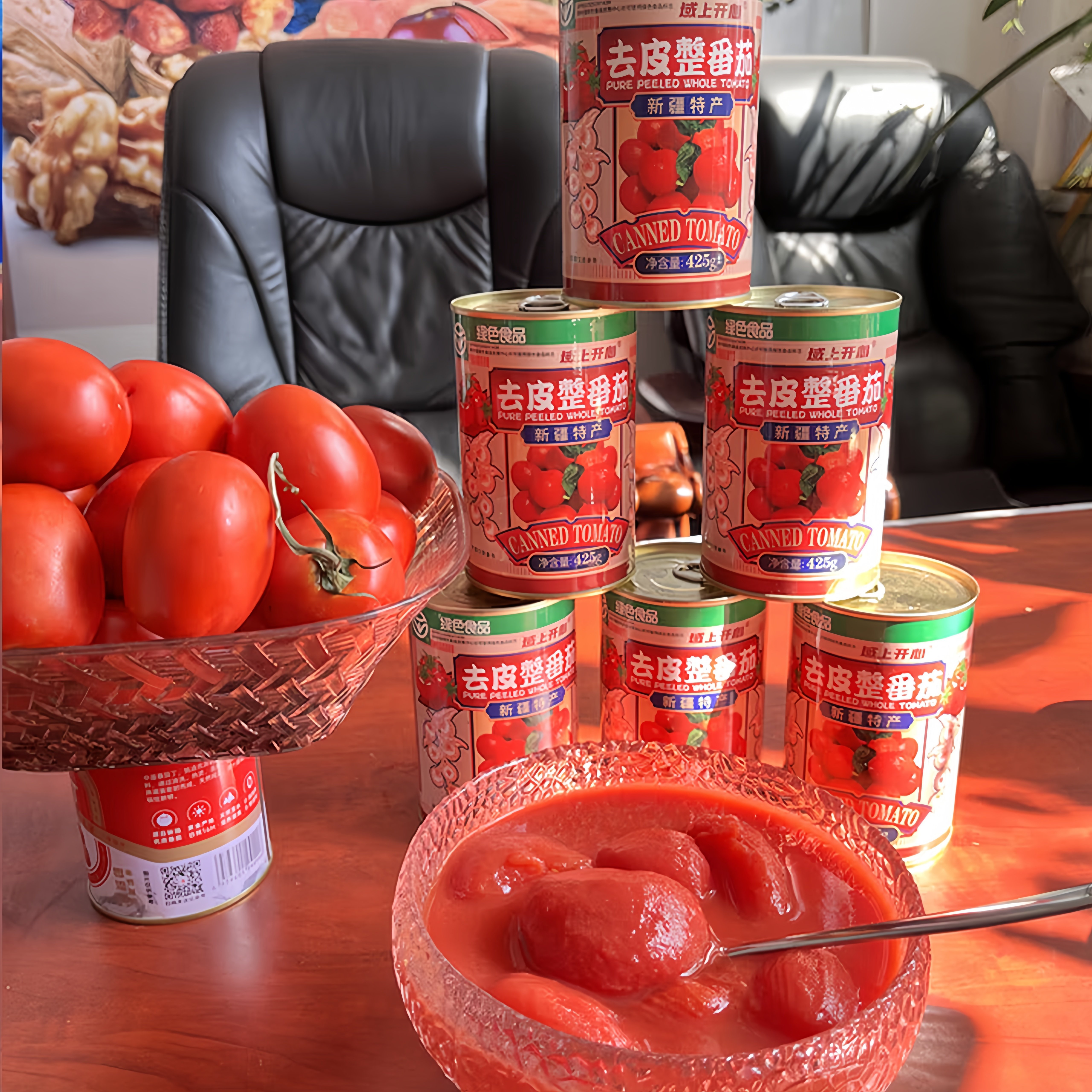 2025年新疆番茄丁番茄酱新鲜去皮整番茄罐头零添加425g罐域上开心,淘宝优惠券,粉丝福利购,淘宝优惠卷