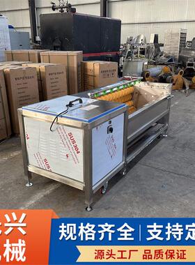 毛辊清洗去皮一体机红薯马蹄生姜清洗机海蛎子蛤蜊毛刷去泥清洗机