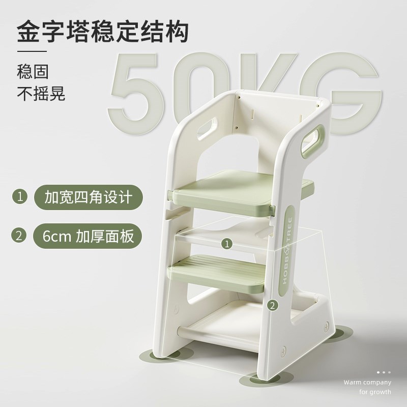哈比树宝宝餐椅高脚凳儿童成长椅子吃饭餐桌椅婴儿学坐W2/3岁以上 - 图3