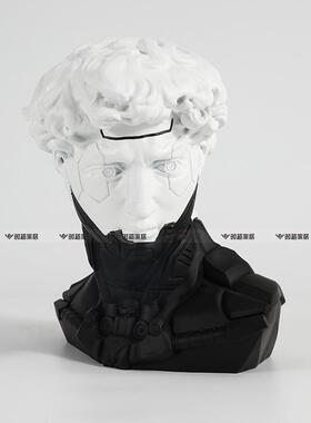 赛博朋克艺术摆件客厅桌面玄关轻奢软装设计师样板房软装饰品