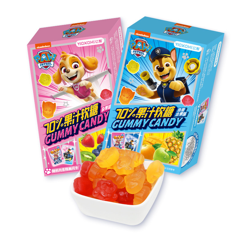 亿智汪汪队儿童果汁糖果QQ糖休闲零食软糖幼儿园分享橡皮糖小吃,淘宝优惠券,粉丝福利购,淘宝优惠卷