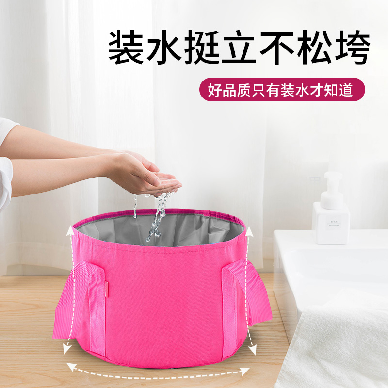 奕建2025新款护膝折叠泡脚桶家用过小腿洗脚养生高深熏蒸便携保温