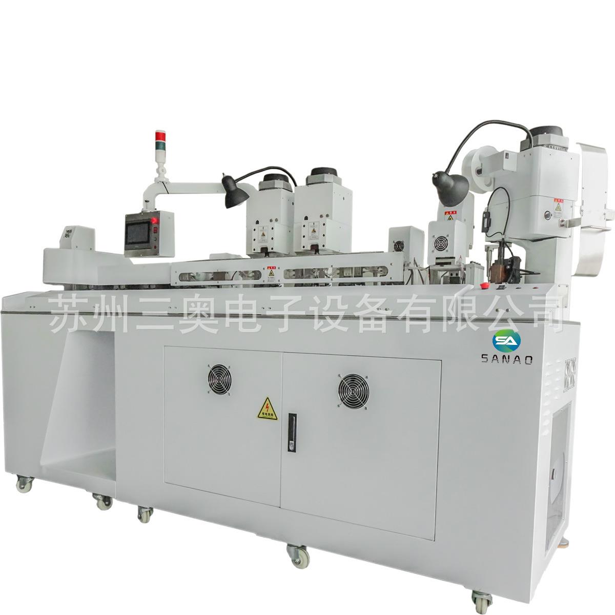 全自双压单穿热缩管端子机单头压接穿热缩管全自动端子机 - 图0