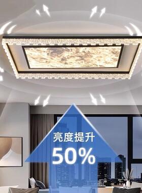 客厅灯2025新款意式极简轻奢感大厅主灯长方形吸顶灯全屋灯具