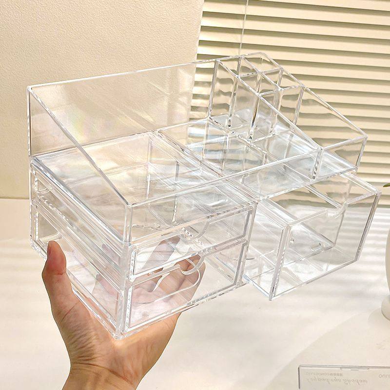 化妆品收纳盒高级高颜值亚克力桌面收纳多层架子置物架宿舍ins风,淘宝优惠券,粉丝福利购,淘宝优惠卷