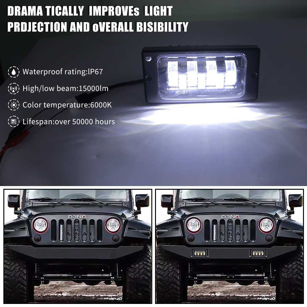 适用LADA汽车2110-2117雾灯保险杠前照灯灯4LED透镜40W越野汽车灯,淘宝优惠券,粉丝福利购,淘宝优惠卷