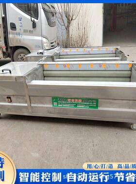 土豆毛辊清洗机红薯毛刷清洗设备食品级材质佳圣特机械