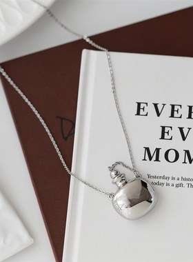 重工高品质~小众银色小水壶酒壶长款项链女毛衣链连衣裙气质高级