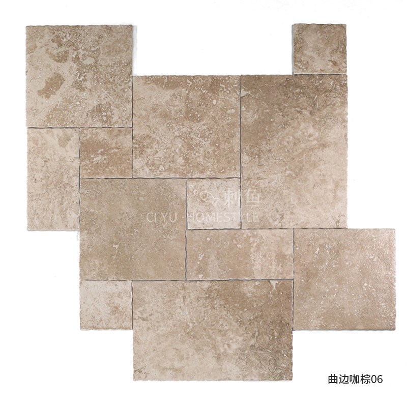 曲烂边古堡子母拼莱姆石t彷古地砖瓷砖彷石材洞石庭院花园民宿别 - 图2