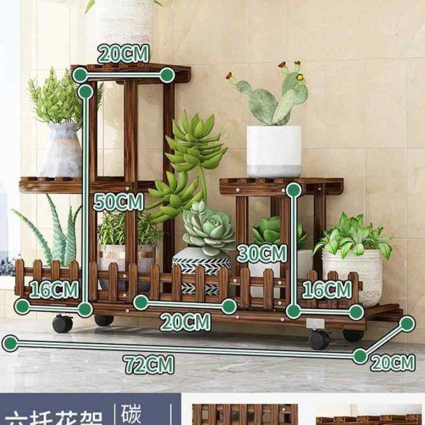 花架子置物架阳台客厅落地式家用新款多肉室内实木多层绿萝花盆架,淘宝优惠券,粉丝福利购,淘宝优惠卷