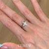S925 sterling silver cross star diamond ring niche design light