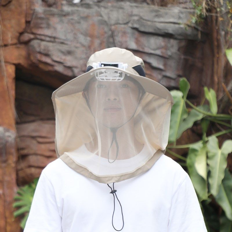 户外垂钓夜钓风扇帽防虫防蚊帽网钓鱼防晒帽头罩男女防蜂帽干活帽,淘宝优惠券,粉丝福利购,淘宝优惠卷