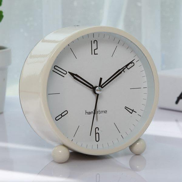 简约时尚静音小闹钟 创意个性床头夜光学生闹钟儿童客厅卧室座钟,淘宝优惠券,粉丝福利购,淘宝优惠卷