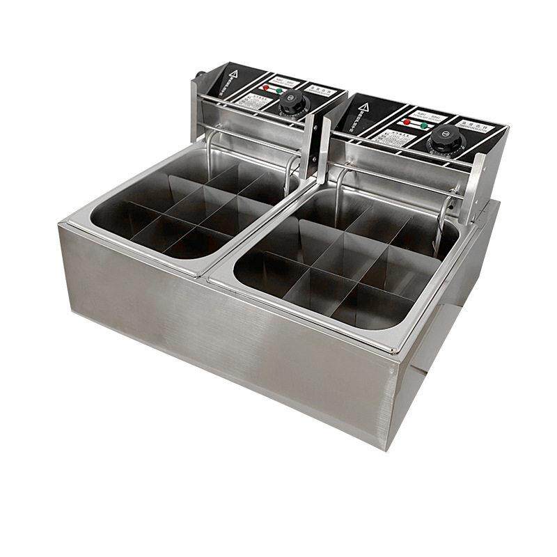 Factory direct sales commercial fryer noodle cooker electric multi-functional fried chicken stall electric fryer oden cooking machine