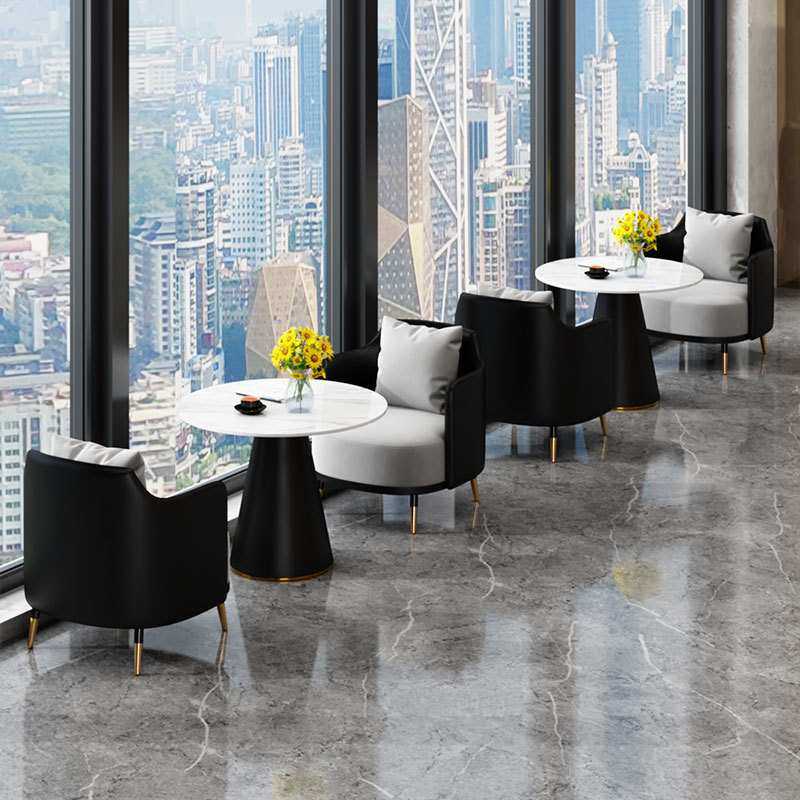 轻奢洽谈桌椅组合办公会客圆桌沙发椅设计款家具酒店休息区桌椅,淘宝优惠券,粉丝福利购,淘宝优惠卷