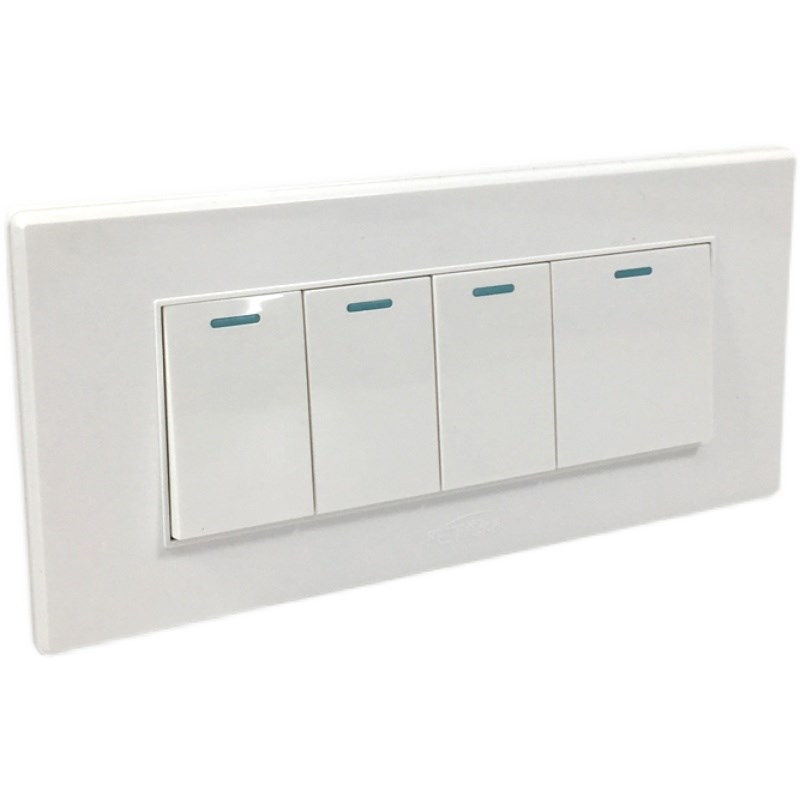 老式118型四位开k关/墙壁暗装面板电灯电源按钮155*74三位四开双 - 图3