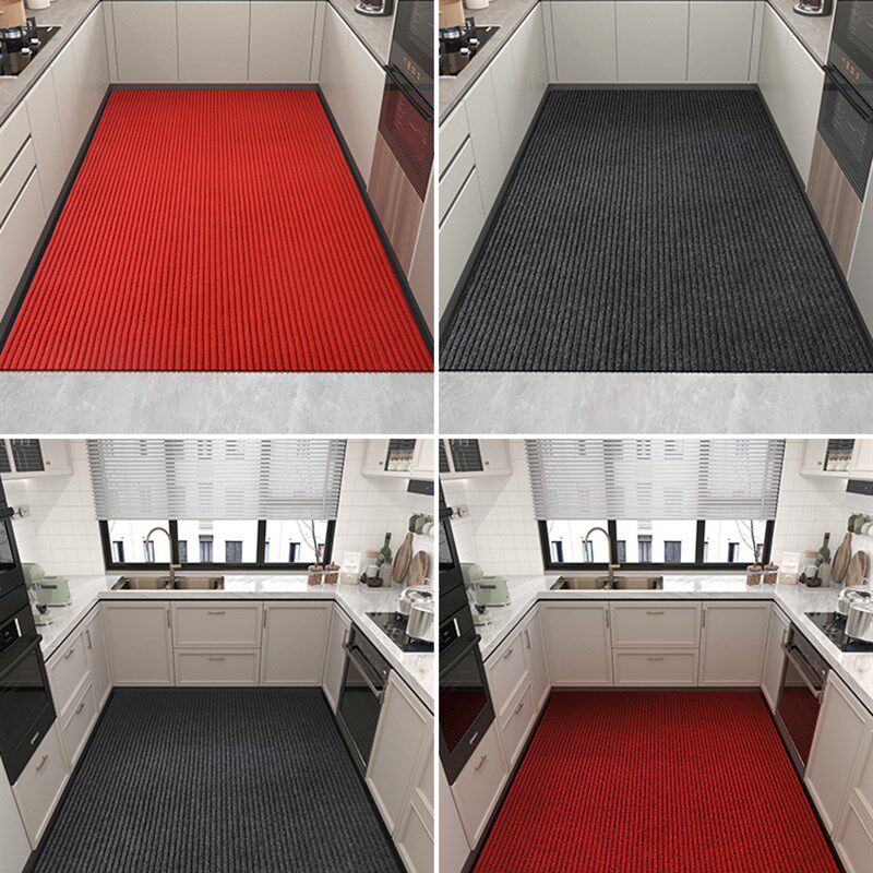Kitchen floor mats are non-slip and oil-proof, wipeable and washable floor mats, special water-absorbent and oil-absorbent mats, dirt-resistant and waterproof, full carpet