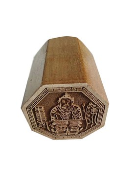 单面印张天师印祖天师像印天师印章樟木印单面印章送底座