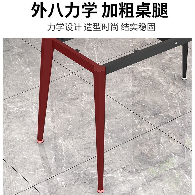 铁艺桌腿支架简约岩板餐桌腿金属支撑底座办公R桌腿书桌铁架子定 - 图2