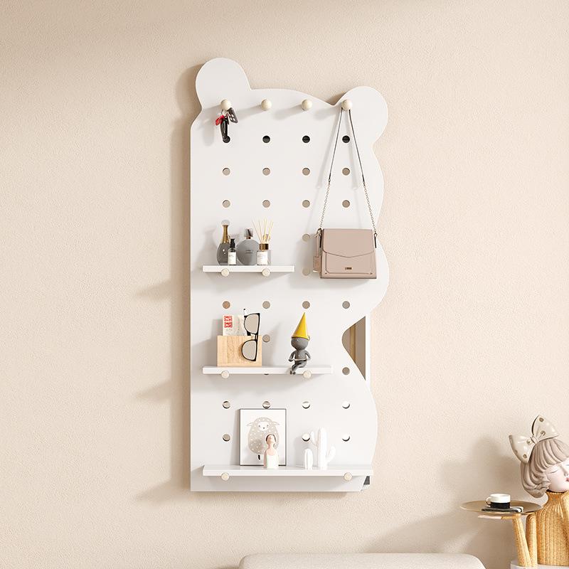 Perforated board hidden sliding mirror slimming whole body wall-mounted fitting without punching home living room entrance wall dressing mirror