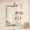Perforated board hidden sliding mirror slimming whole body wall-mounted fitting without punching home living room entrance wall dressing mirror