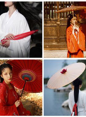 油纸伞防雨防晒实用手工汉服伞女古风舞蹈演出古典传统装饰吊顶伞
