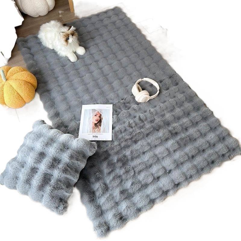 厂家直销防兔毛泡泡绒地毯地垫飘窗垫茶几毛毯沙发卧室床边加厚毯,淘宝优惠券,粉丝福利购,淘宝优惠卷