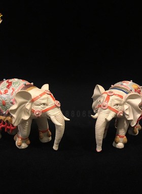 石湾公仔陶瓷工艺品招财摆件风水大象家居客厅饰品摆件乔迁礼品