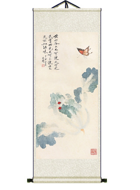 【十年老店】于非闇牡丹挂画新中式玄关装饰画走廊客厅挂画牡丹魂