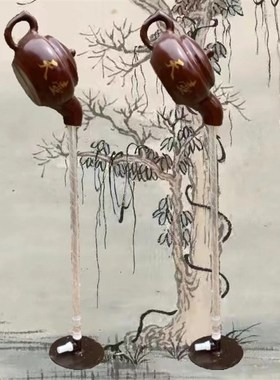 玻璃钢户外悬空流水天壶喷泉茶壶模型中式庭院景观招财雕塑摆件