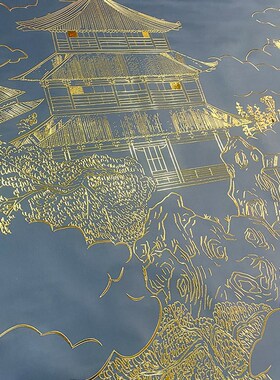 超大3D立体肌理鎏烫金银箔壁画uv装饰打印艺术微喷绘油画芯布定制